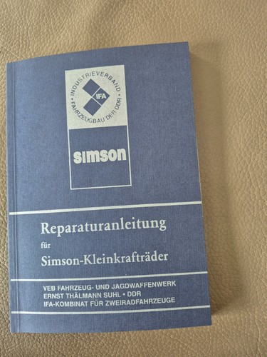 Reparatur handbuch simson - simson,