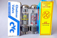 2 x NOS EL34, JJ / CHELMER, TESTED TUBES, OWN BOXES