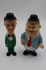 Dick und Doof ,Figuren, Ledraplastic , selten 1962, guter Zustand, ca.19cm
