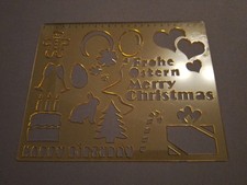 Schablonen Malschablone Embossing Scrapbooking ABC Zahlen - 5 Stück