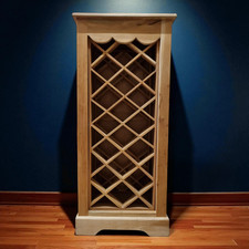 Teak Holz Weinregal 16