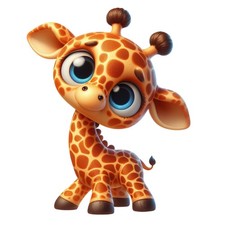 14x Stickers Funny Giraffe Car