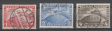 DR MiNr. 496-498 gestempelt - Chicagofahrt Graf Zeppelin