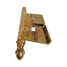 Messing Fitschenband antik Tür Lappenband alt links