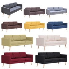 Stoff 3 Sitzer Sofa Couch