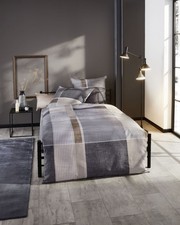 Kaeppel Fein-Biber Bettwäsche Set 2-tlg., Dessin Holiday, Farbe schwarz