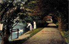 Ak Bad Aibling in Oberbayern,  Kurpark, Laubengang am Irlachsee,... - 4886518