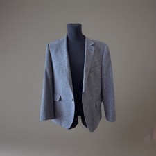 Tweed Sakko Gr. 54 Grau