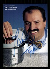 Johann Lafer Autogrammkarte