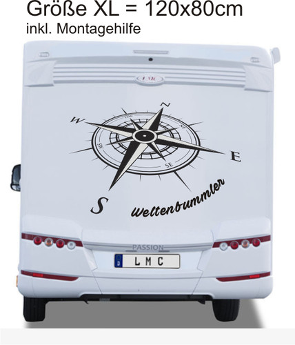 Aufkleber windrose wohnwagen - windrose,