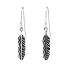 Feder Ohrringe  925 Sterling