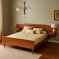 Vintage Doppelbett Ahorne