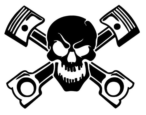 Skull sticker motor - sticker, totenkopf