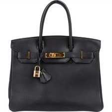 Hermès Noir Swift Leather