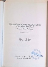 Current national bibliographies of Latin America: A state of the art study Zimme