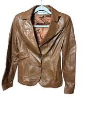 Steven Ashford Echtlederjacke für Damen Braun (34/XS)