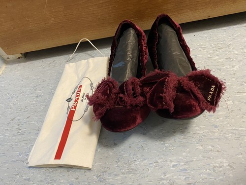 Weinrote lila ballerina aus - ballerina,