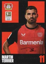 Martin Terrier Bayer 04 Leverkusen Autogrammkarte 2024/25  24/25  HANDSIGNIERT !