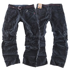 Timezone Herren Worker Jeans Cargo Hose Benito TZ 9091 washed black NEW