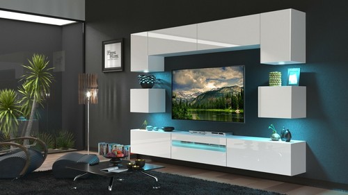 Moderne wohnwand besta - wohnwand,