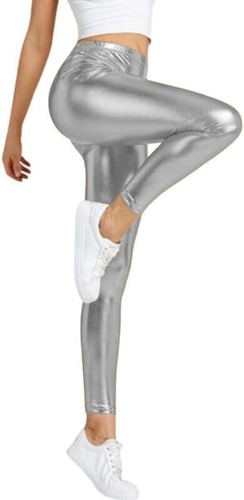 Wetlook metallic leggings - wetlook,