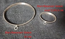 Edelstahlhalsreif mit Ring der