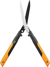 Fiskars PowerGear X Getriebe-Heckenschere, Länge: 63 cm, Gewicht: 1,1 kg, Garten
