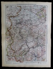 ANDREES HAND ATLAS MAP PLATE