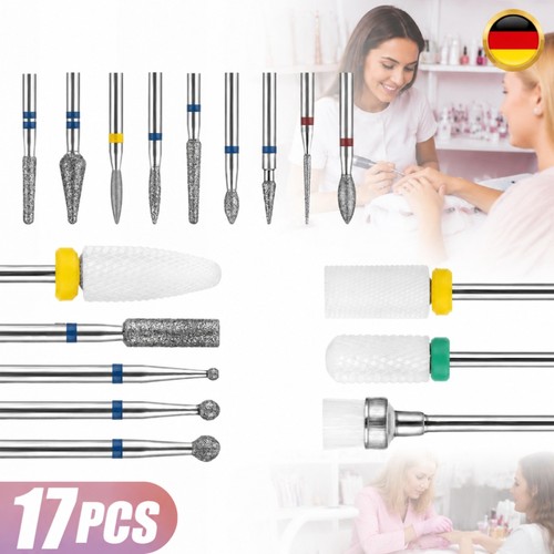 Nagelfräser bit set - set, 17-teilig