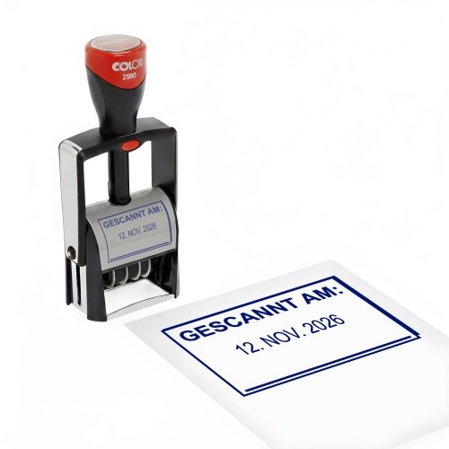 Datumsstempel stempel gescannt - datumsstempel,