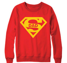 Super Dad Sweatshirt Vater Super Hero Comics Film Fiktive Charakter Geschenke
