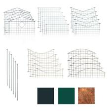 Teichzaun Gartenzaun Gitterzaun 11tlg Set Steckzaun Zaunset Metallzaun Gehege