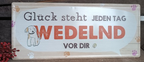 Dekoschild mit schriftzug - mit,