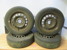 4x SOMMERREIFEN auf STAHLFELGEN + BMW 3er E36 + 6x15 185 65 15 5x120 + 1059007