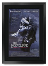 The Bodyguard Kevin Costner Whitney Houston A3 Poster gerahmter Druck für Filmfan