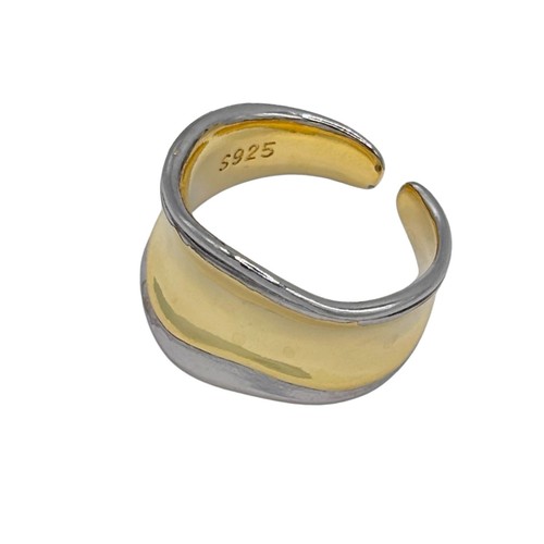 925 silber damenring bicolor - 925,