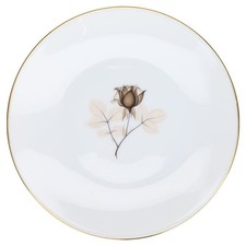 Brotteller Rosenthal Form 2000 Schattenrose mit Goldrand