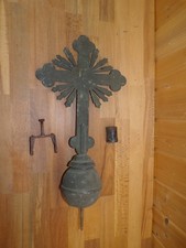 Antikes Prozessionskreuz Vortragekreuz Kupfer