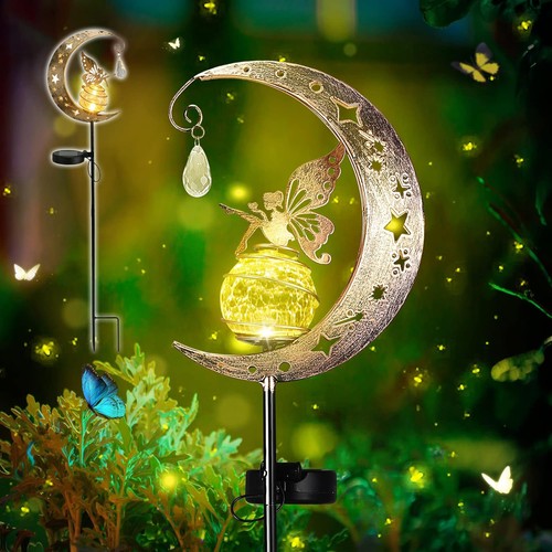 Mond solarleuchten metall - solarleuchten,