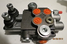 Hydraulik Handsteuerventil Monoblockventil 2-fach 50 L / 1 x EW 1 x DW 