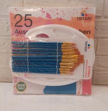 Acryl Farben Set, Malfarben Tuben 25 x 12ml mit 12 Pinsel und 2 Mischpaletten