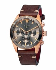 Elysee Bronze Chronograph Herrenuhr 41 mm, 10 Atm, Neu