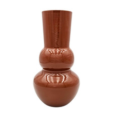 Vase Retro Zinkvase Beige Terrakotta 30x15 Blumenvase Dekovase Blumengefäß