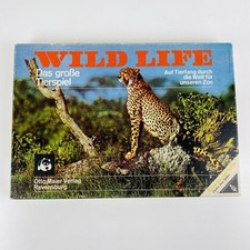 Wild Life - Ravensburger 1970 Brettspiel Gepard Ausgabe Tierspiel 100% Komplett