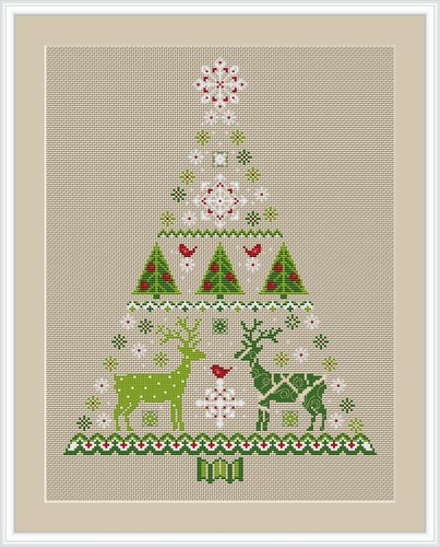 Stickvorlage tannenbaum - stickvorlage,