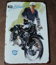 Blechschild NSU Max Motorrad