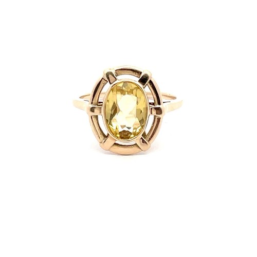 Antiker goldberyll ring - antiker,