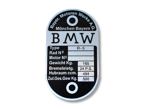 Bmw typenschild schild id - schild,