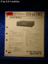 Sony Service Manual STR GX79ES Receiver  (#0624)
