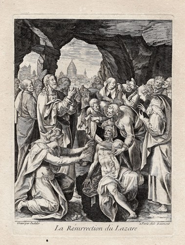 Sadeler raising of - r.,